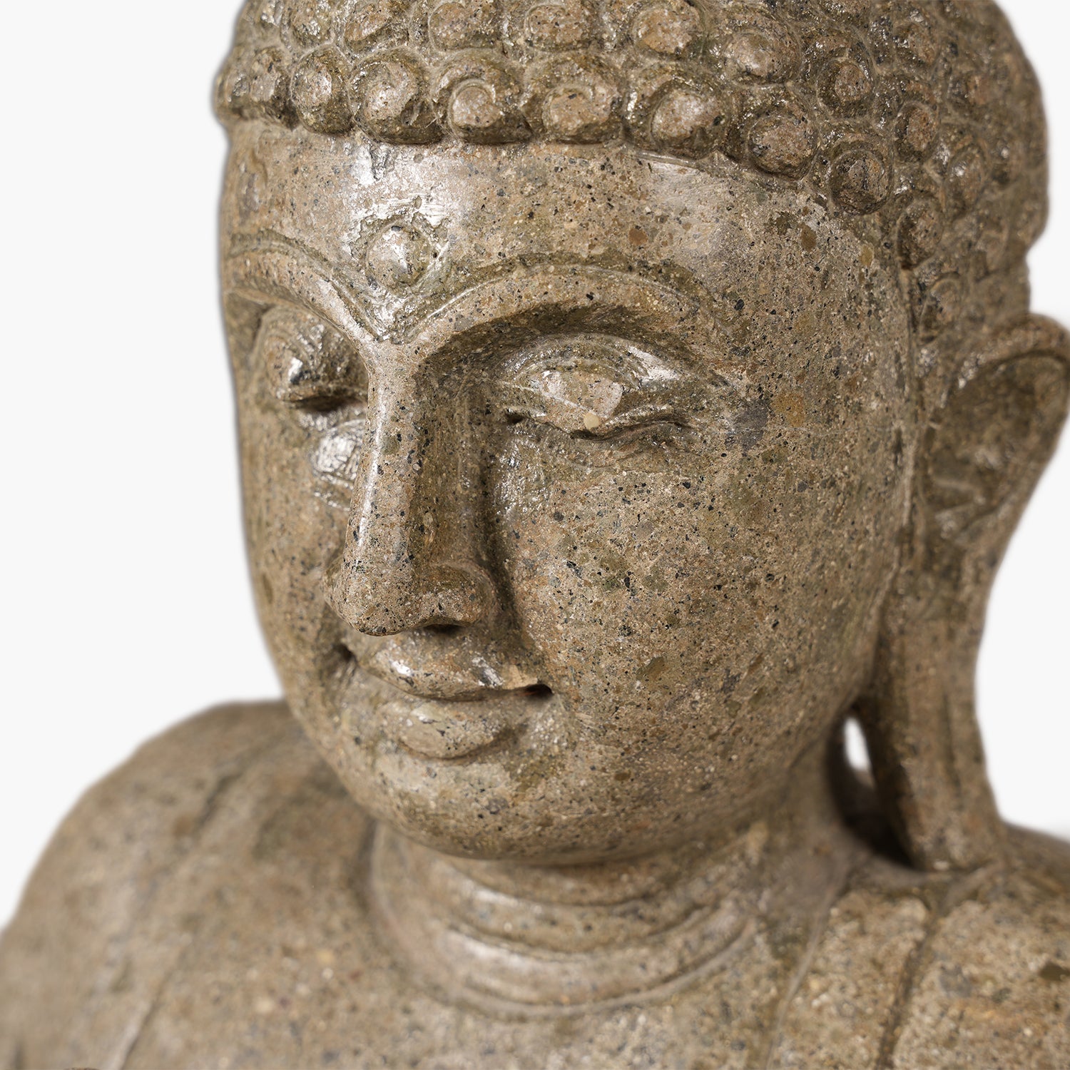 Riverstone Taş Buddha Heykeli – 80 cm