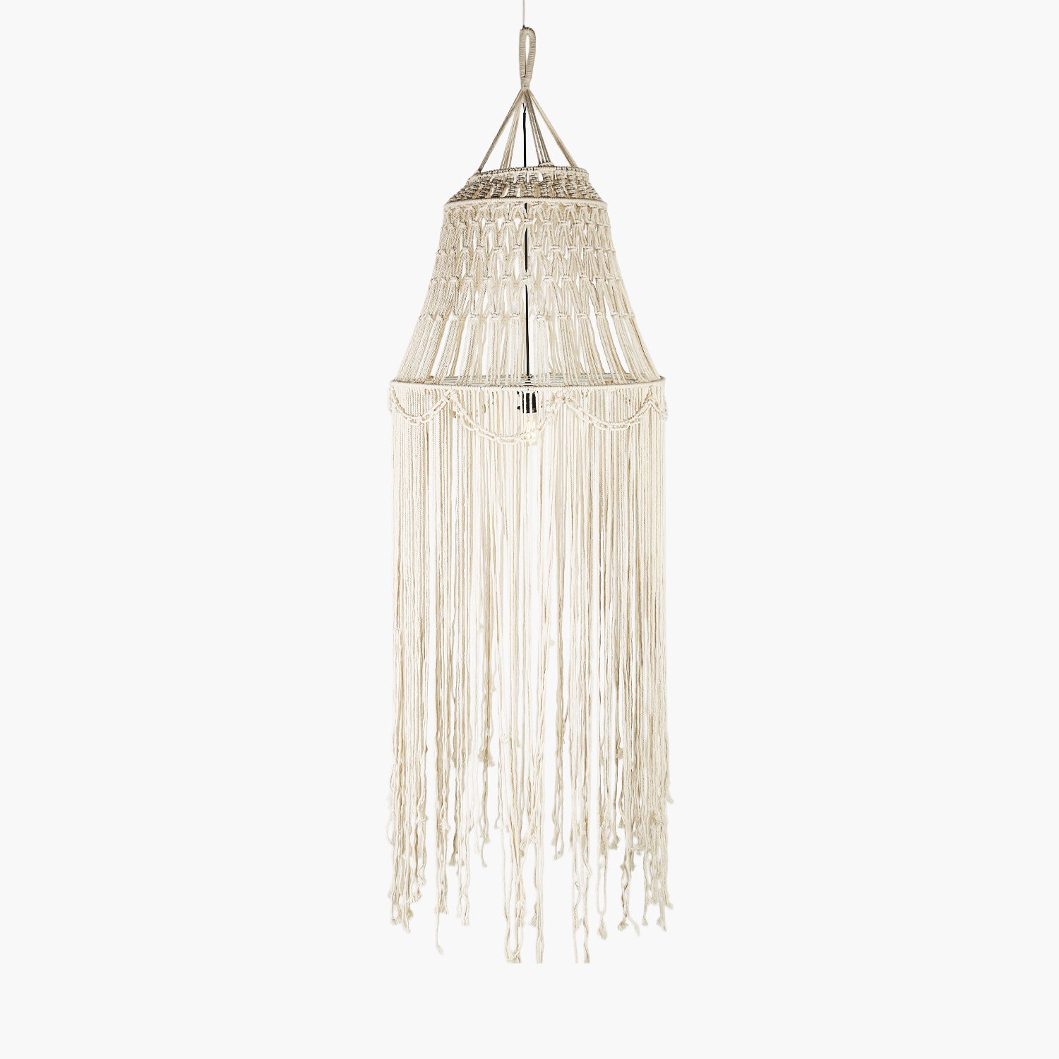 Makrome Chandalier Krem 60X150cm