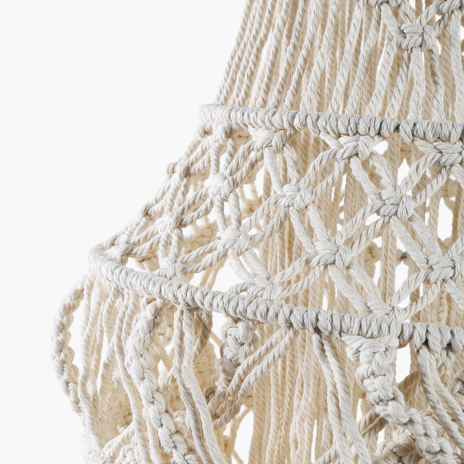Makrome Chandalier Beyaz 35X105cm