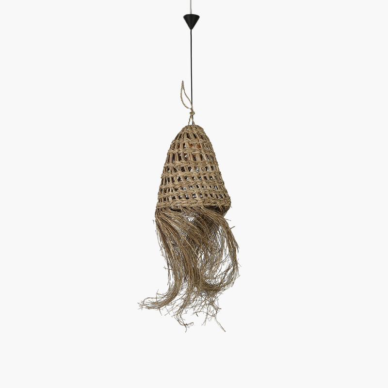 Seagrass Püsküllü Sarkıt Lamba Beyaz 50 cm