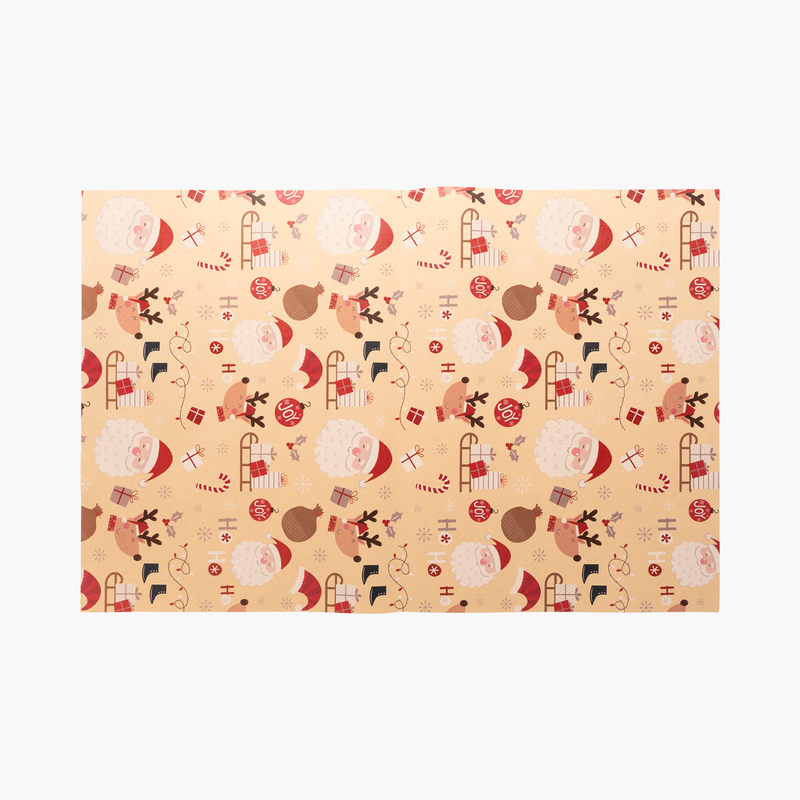 JC Yılbaşı Santalı Paketleme Kağıdı 50x76cm