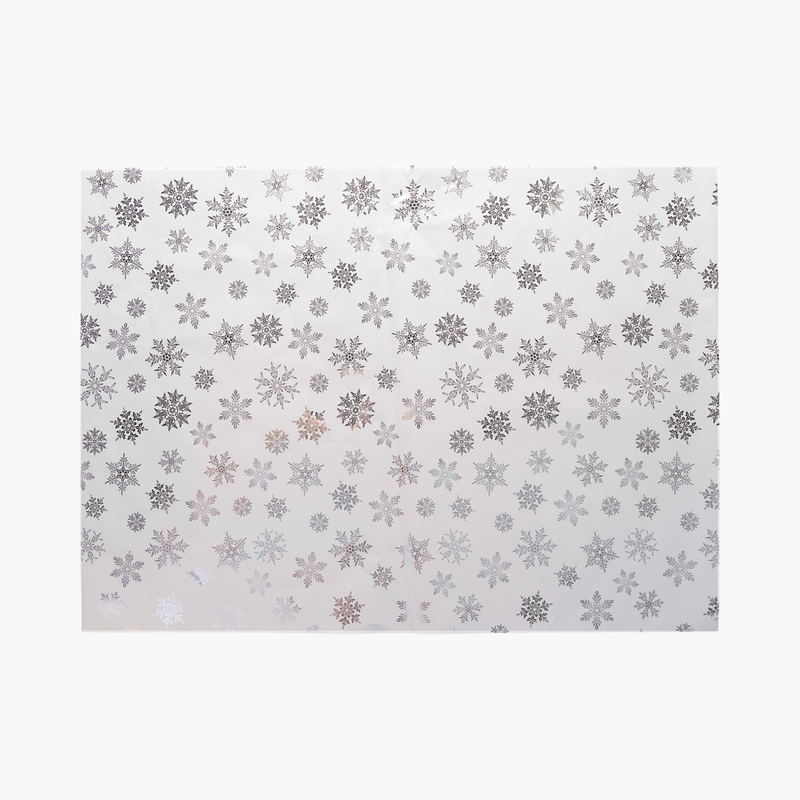 JC Yılbaşı Beyaz Yıldız Paketleme Kağıdı 50x70cm