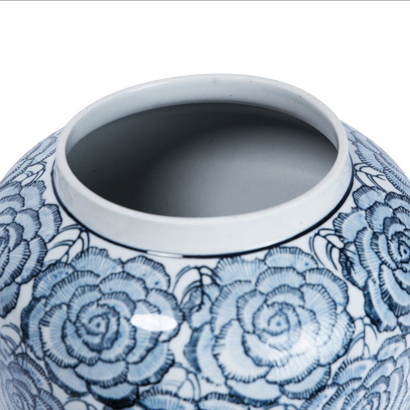 Ceramic Vase with Lid, 41x23cm