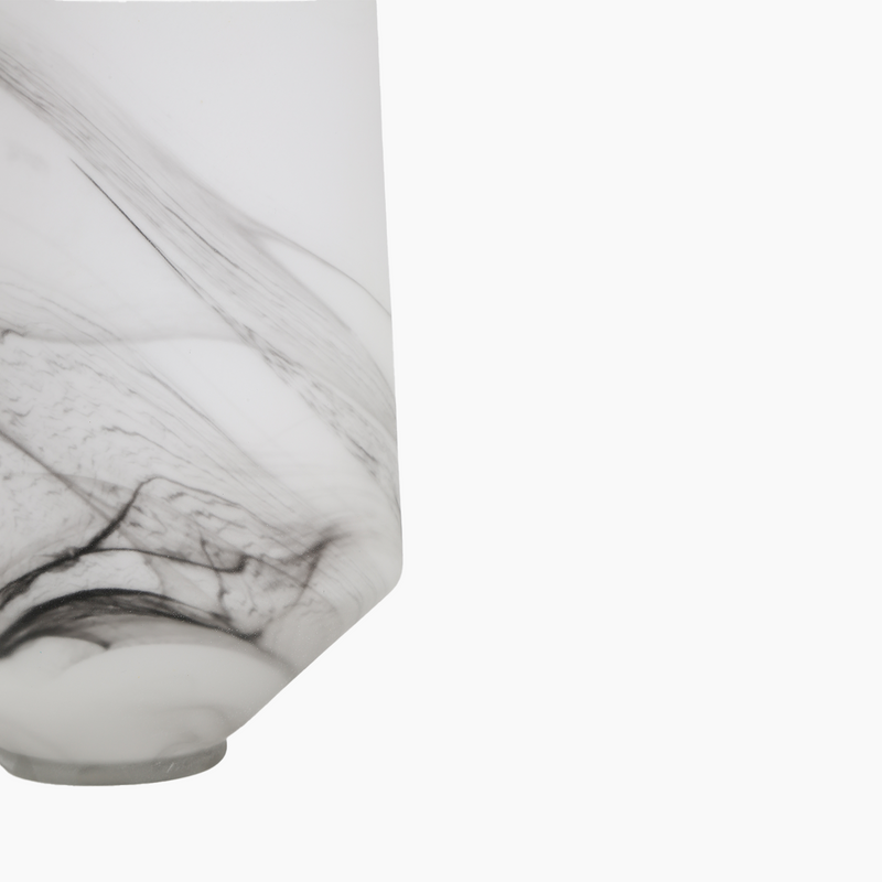 Glass Vase Marble Pattern L 9X23X53cm