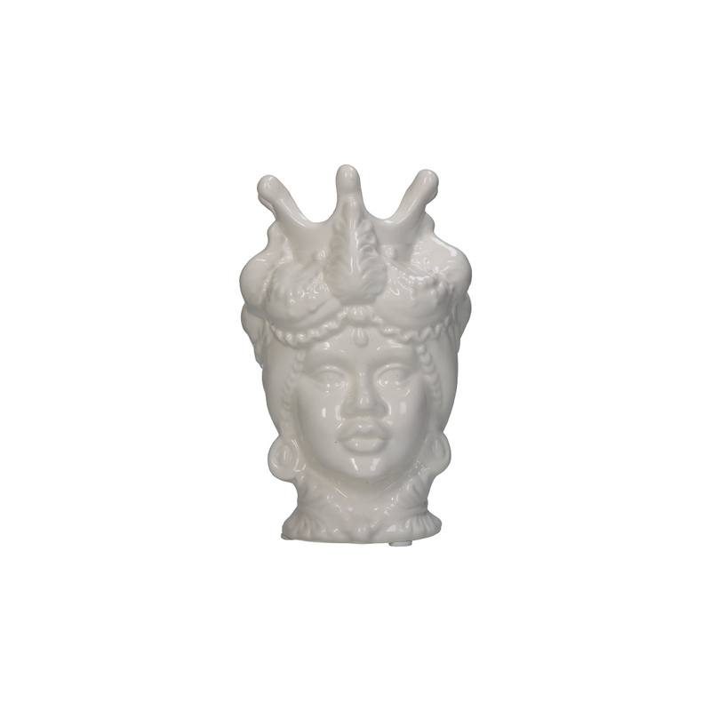 White Human-Figured Vase 11x10x16cm