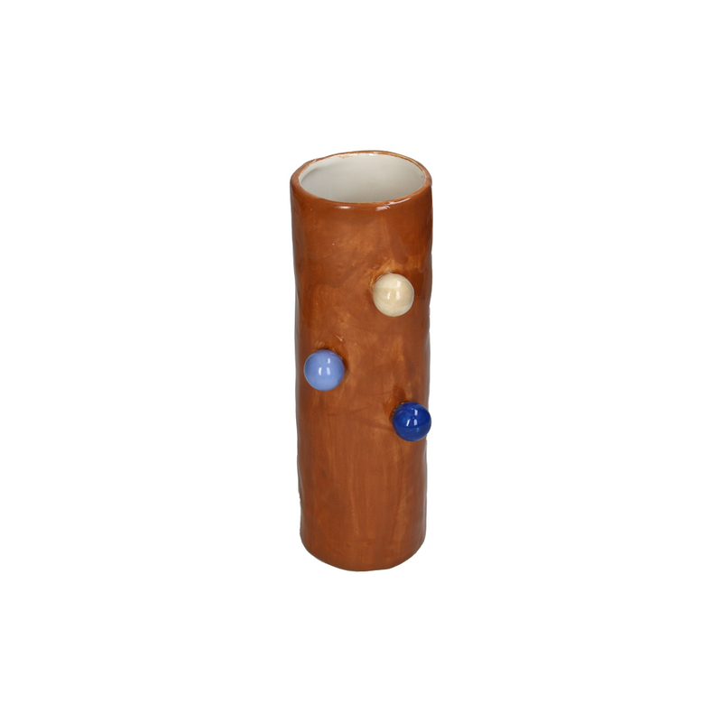 Multi-Colored Tall Vase B 10x8x25cm