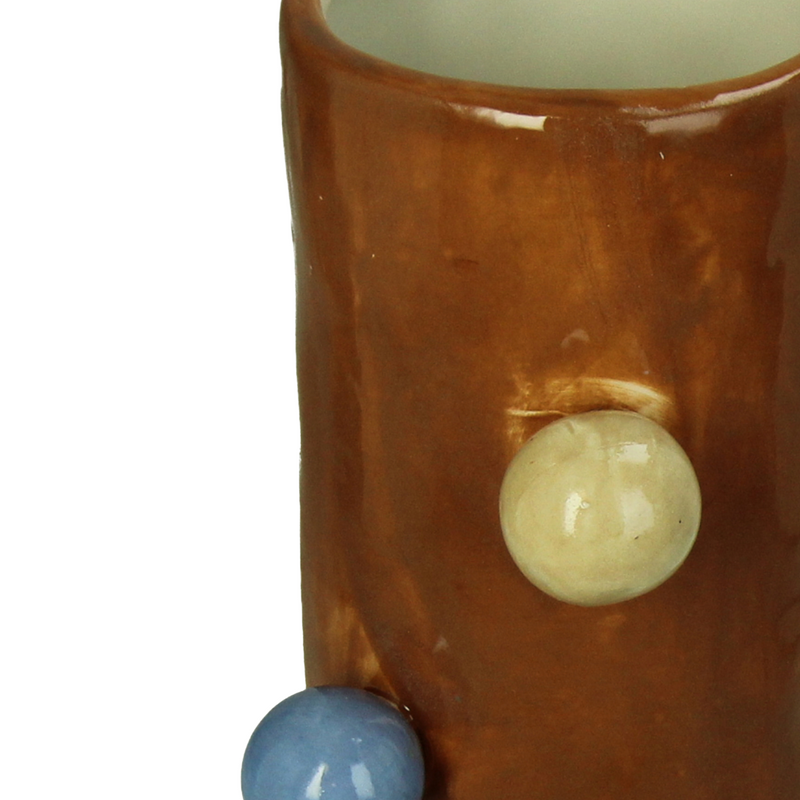 Multi-Colored Tall Vase B 10x8x25cm