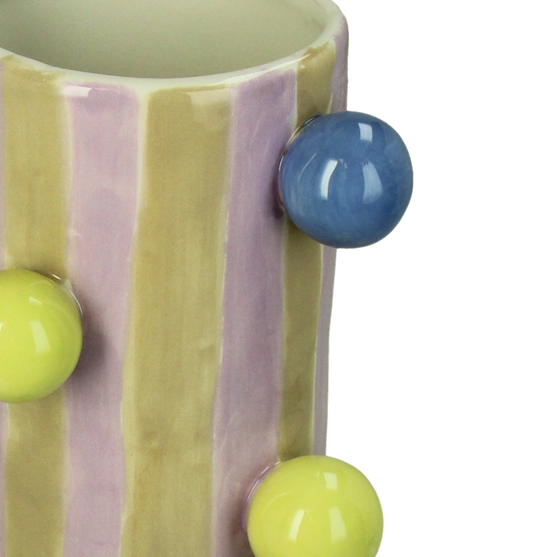 Multi-colored Tall Vase C 10x8x25cm
