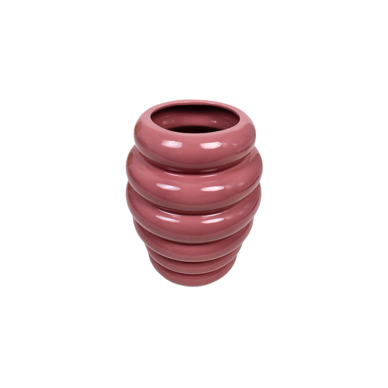 Ring Pink Vase A 28.5x28.5x37cm