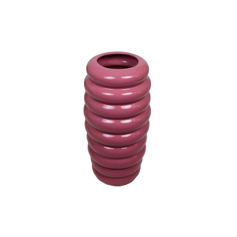 Ring Pink Vase B 28x28x58cm