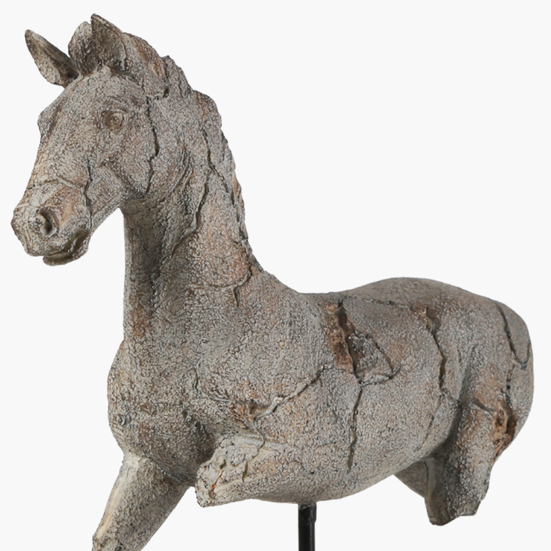 Standlı At Heykel Dekor Obje 36X11X43cm