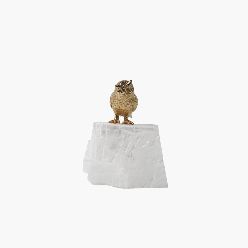 Standlı Baykuş Obje B 19X7X23cm