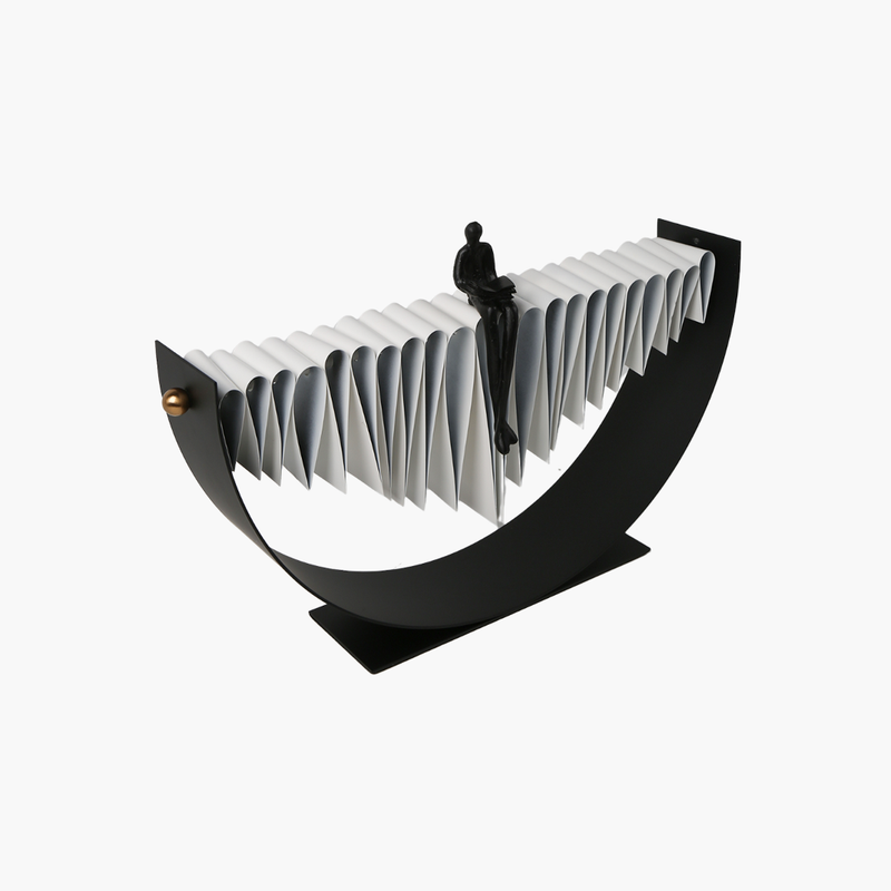 Standlı Noble Dekor Obje Siyah 48X10X23cm