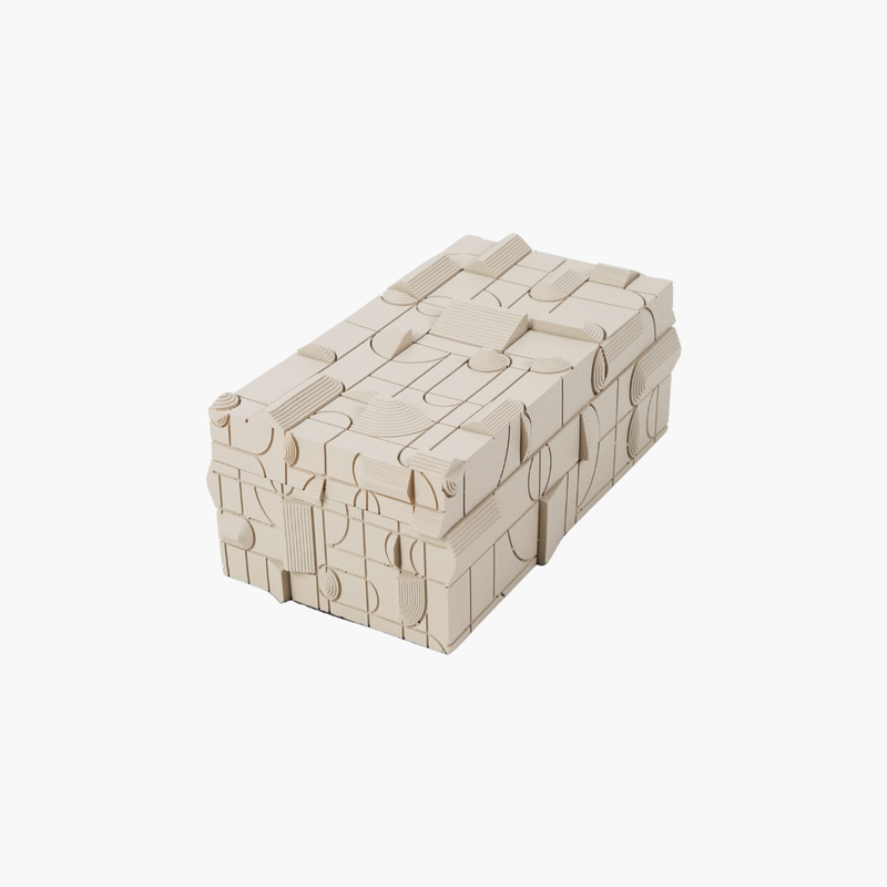 Resin Kutu Bej S 23X13X9cm