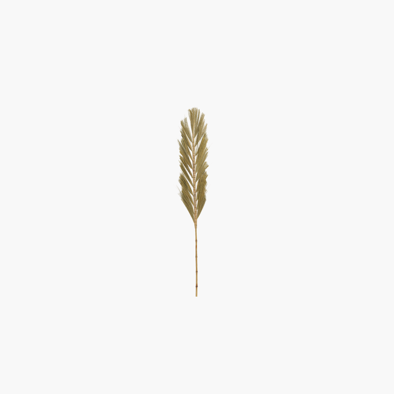 Bambu Çubuklu Natural Yaprak Dekor