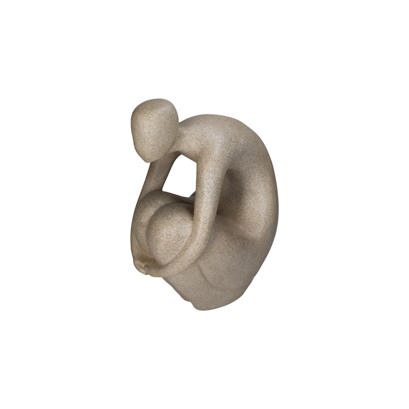 Human Figure Beige Object A 29.3x18.4x40.3cm