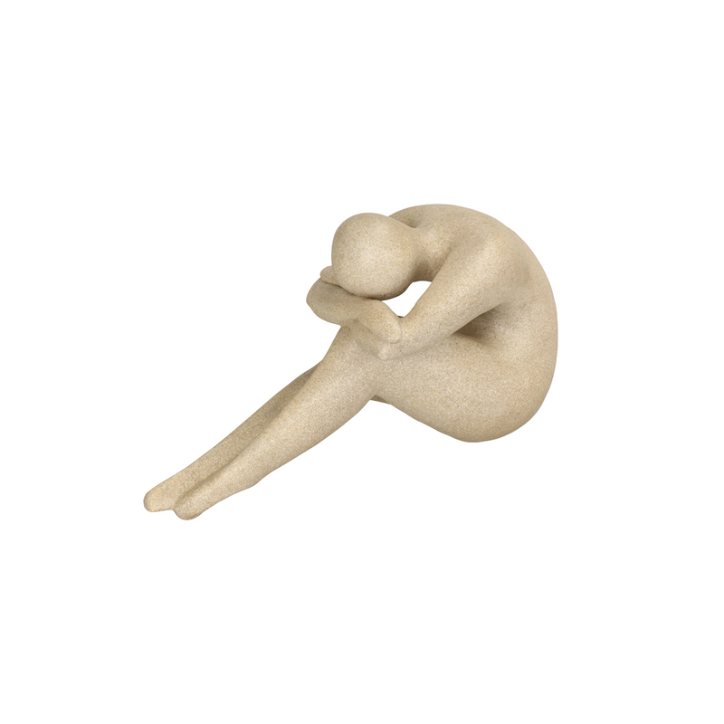 Human Figure Beige Object B 57x22.9x30.4cm
