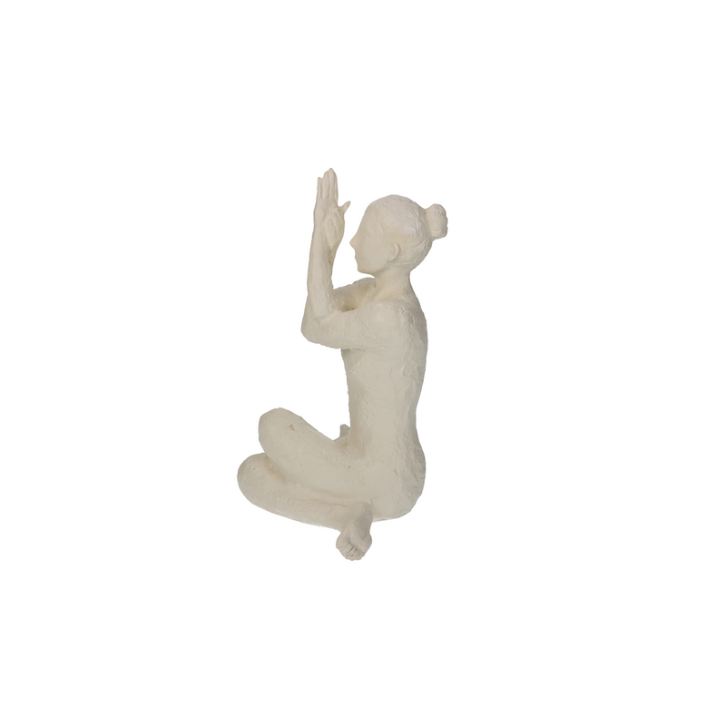 Yoga Figure Ivory Object 24x15x18cm