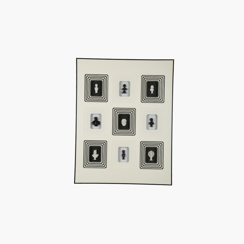 Büst Temalı Siyah/Beyaz Tablo 70X90cm
