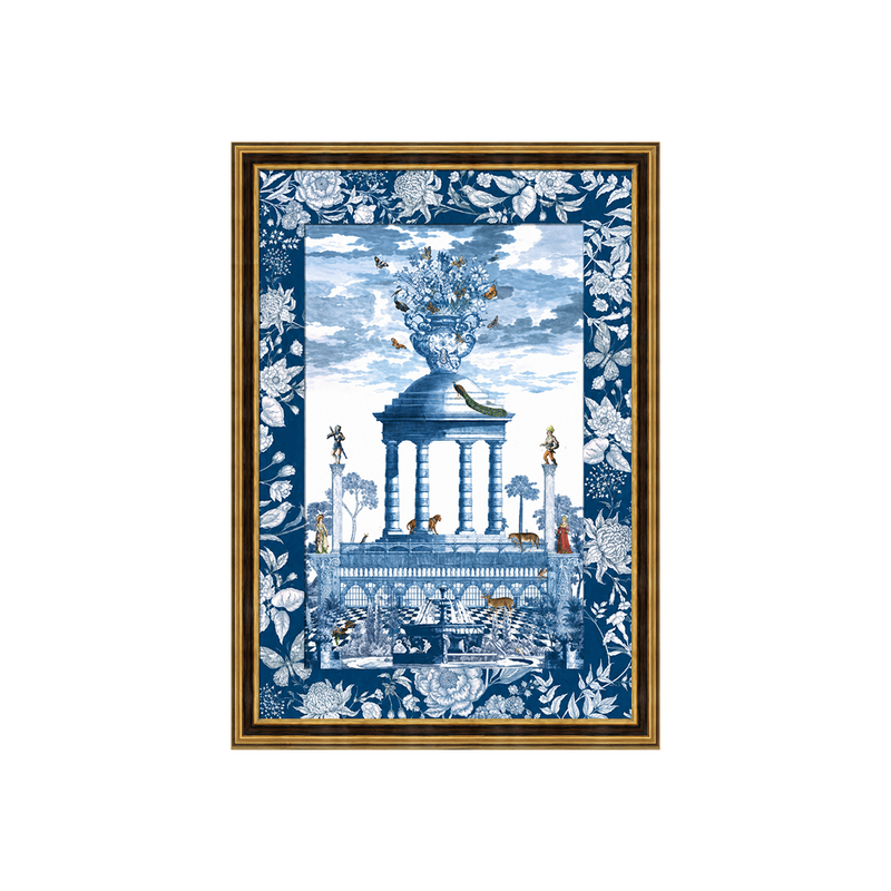 Athens Fantasy Blue Tablo 117x165cm