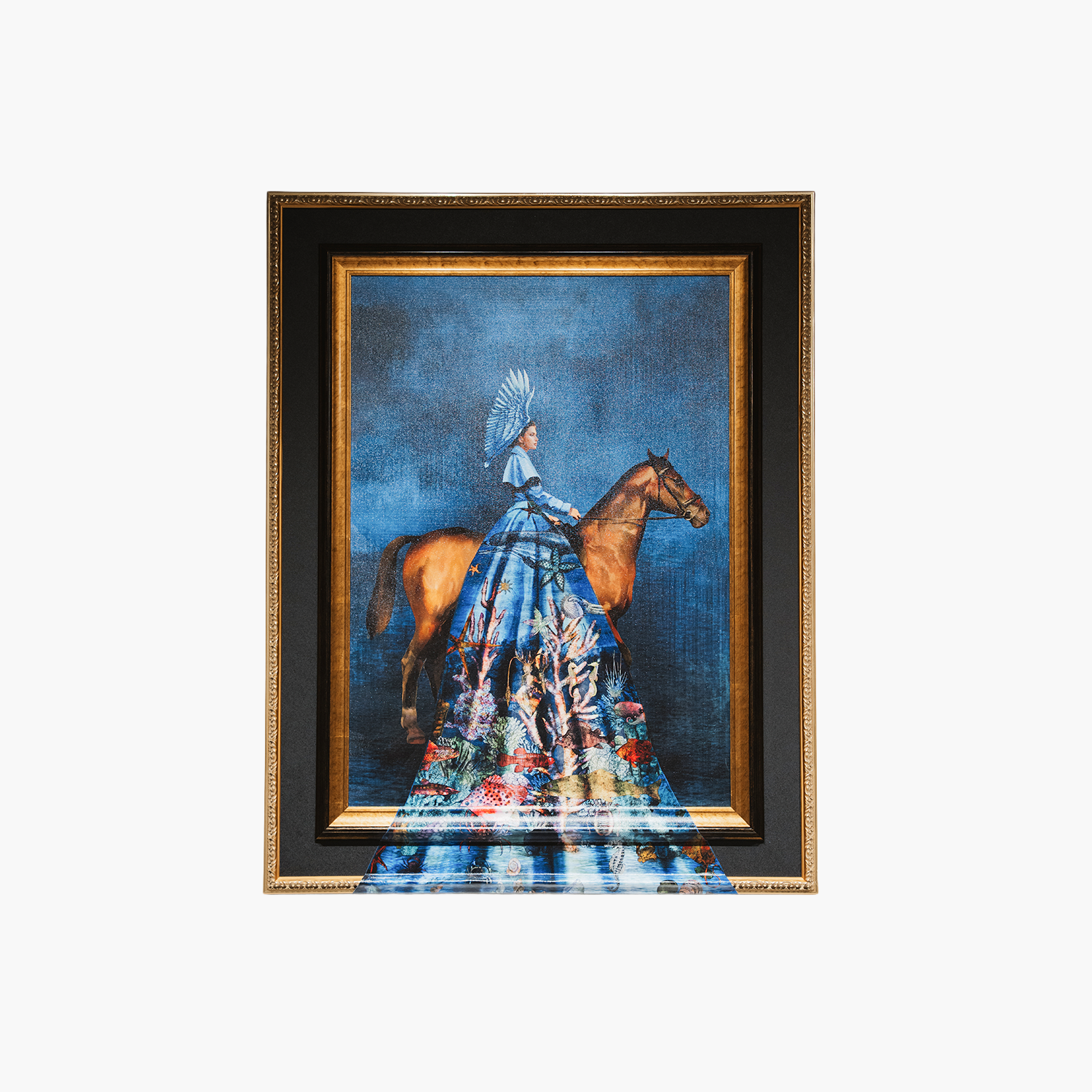 Reina Blue Tablo 110x140cm