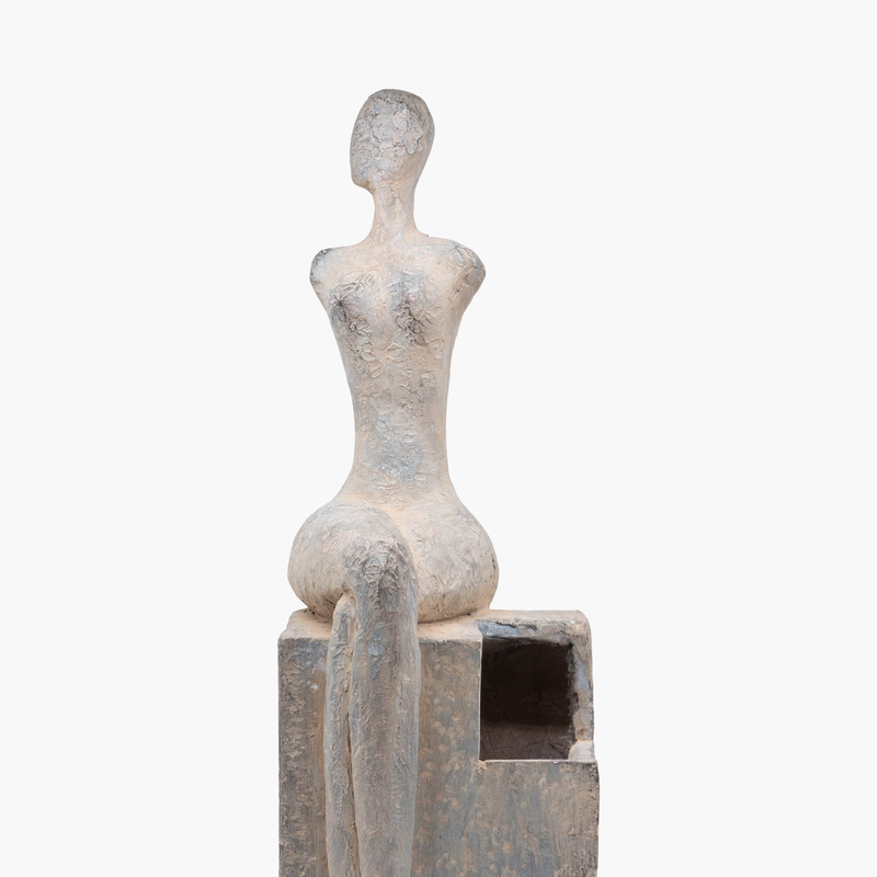 Saksı Kadın Figürlü A 20X14X52cm