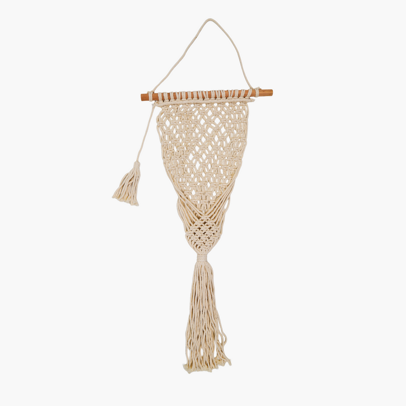 Macrame Plant Rack Wall Decor 35x82cm