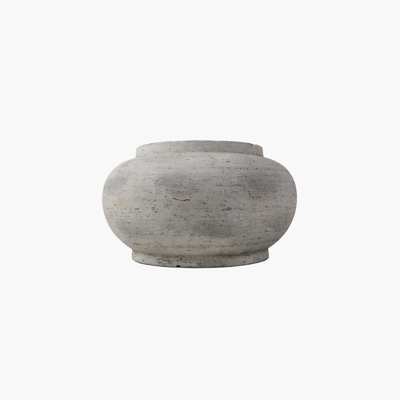 Yayvan Gövde Saksı Beyaz M 44X44X26cm