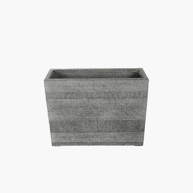 Dikdörtgen Yatay Saksı Gri L 100X30X80cm