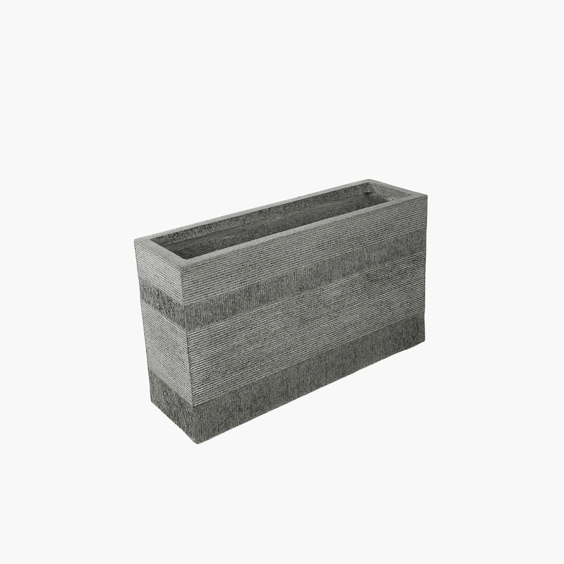 Dikdörtgen Yatay Saksı Gri M 100X30X60cm