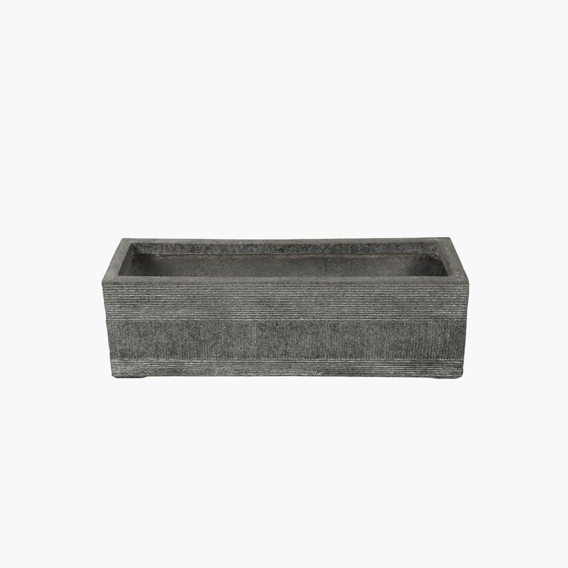 Dikdörtgen Yatay Saksı Gri S 100X30X30cm