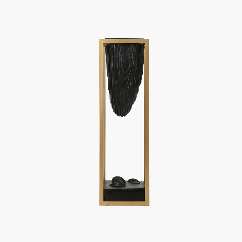 Standlı Uzun Saksı Siyah M 36X36X120cm