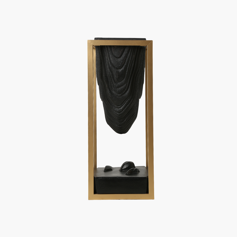 Standlı Uzun Saksı Siyah S 36X36X90cm
