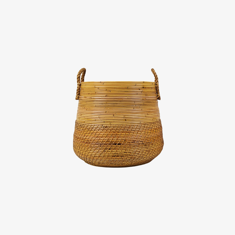 Garlo Natural Rattan Basket with Handles