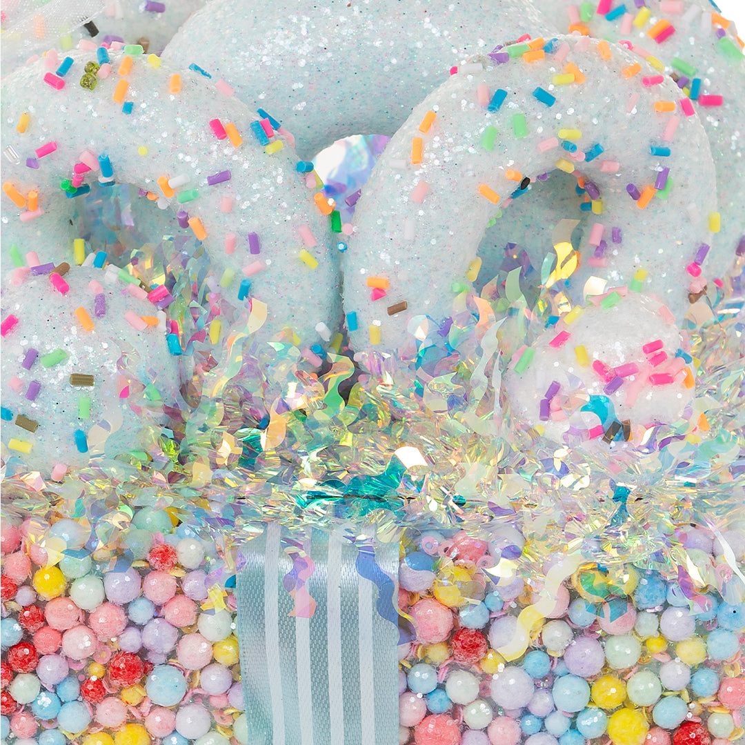 JC HAPPY SUGAR Mavi Hediye Kutu Dekor 14x21cm