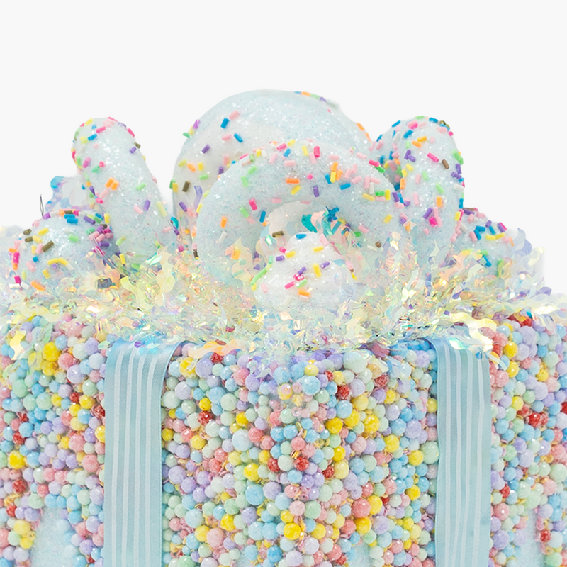 JC HAPPY SUGAR Mavi Hediye Kutu Dekor 14x21cm