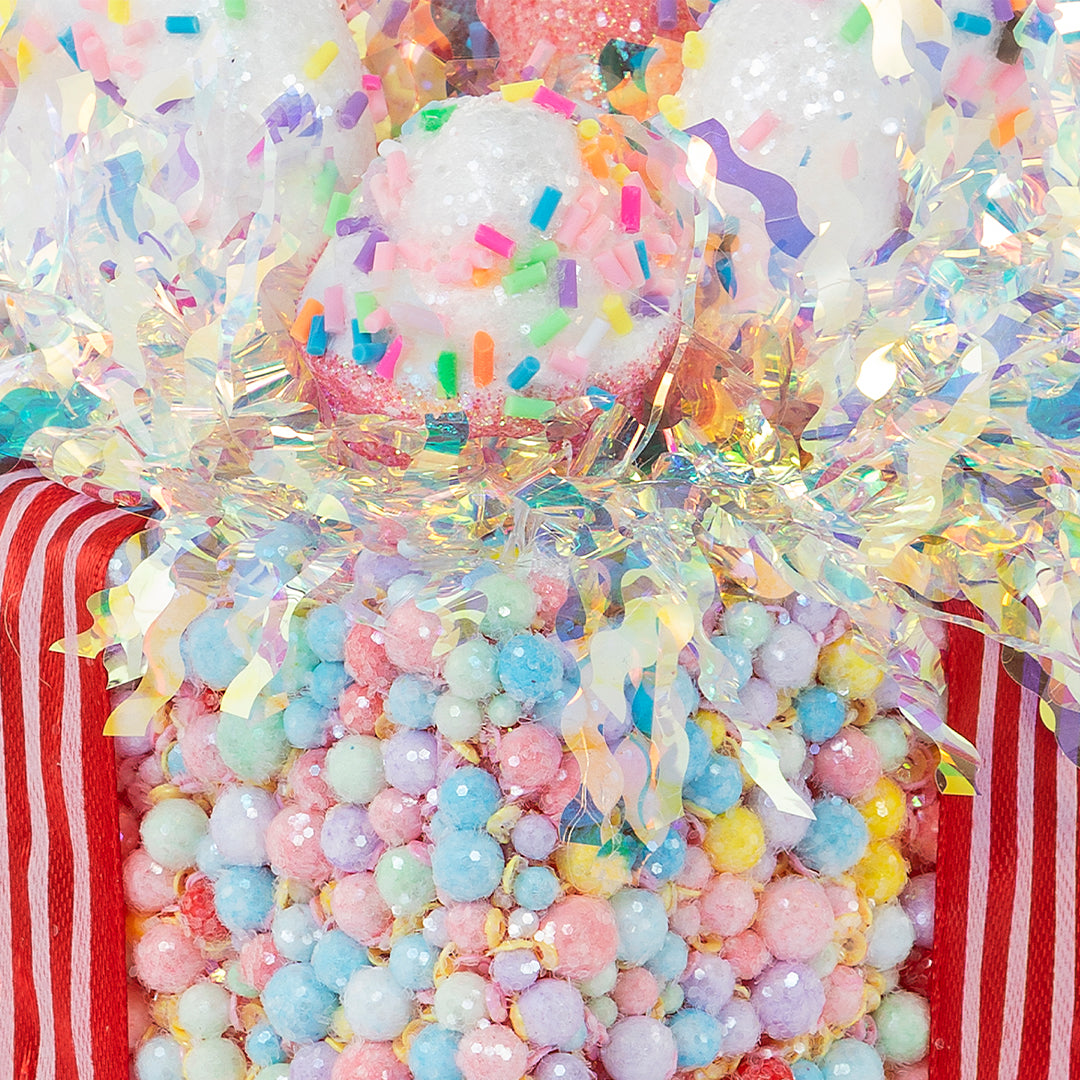 JC HAPPY SUGAR Pink Gift Box Decor 11x15cm