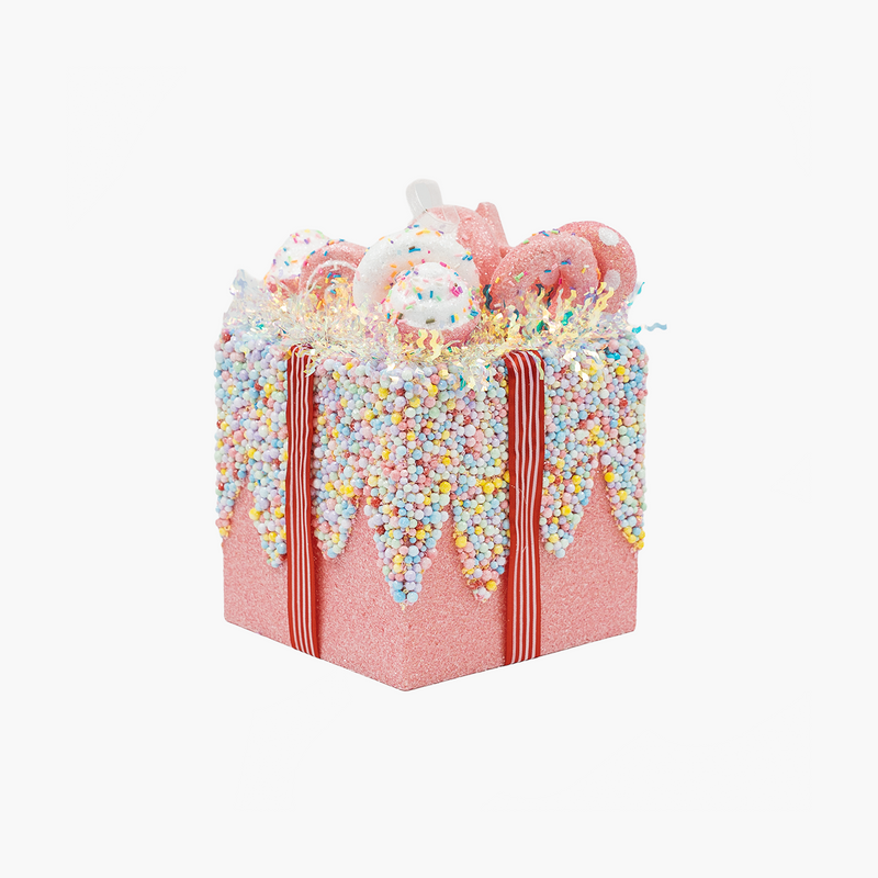 JC HAPPY SUGAR Pembe Hediye Kutu Dekor 17x26cm