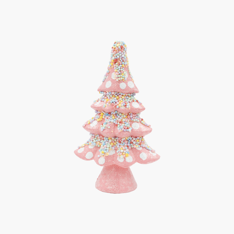 JC HAPPY SUGAR Pembe Şeker Ağaç Dekor 21x10x35cm