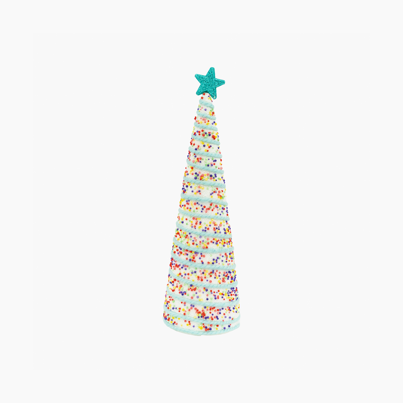 JC HAPPY SUGAR Mavi, Beyaz Konik Dekor 12x38cm