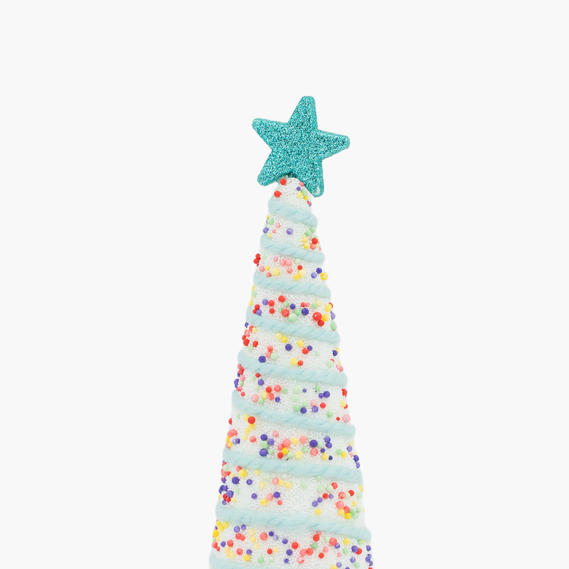 JC HAPPY SUGAR Mavi, Beyaz Konik Dekor 12x38cm