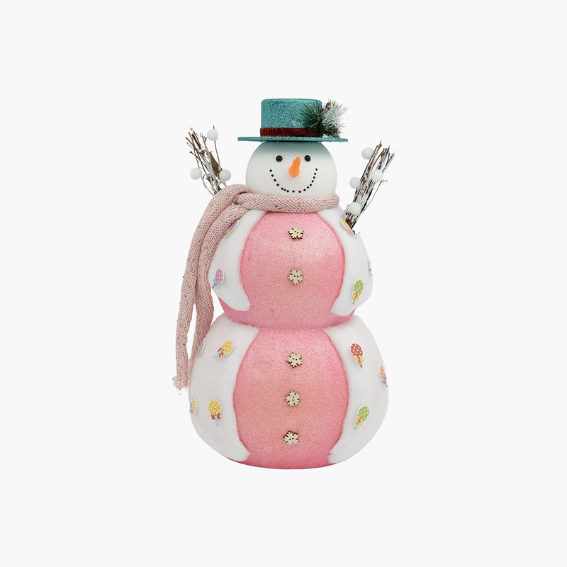 JC HAPPY SUGAR Pembe Mavi Kardanadam Dekor 9x14x40cm