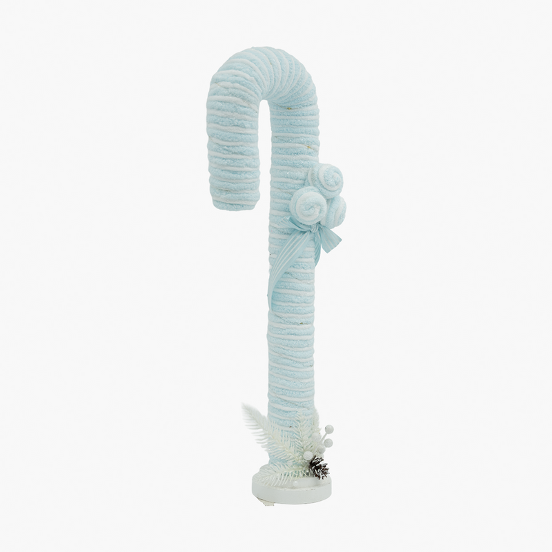 JC HAPPY SUGAR Blue Candy Cane Decor 16x5x57cm (with LED)