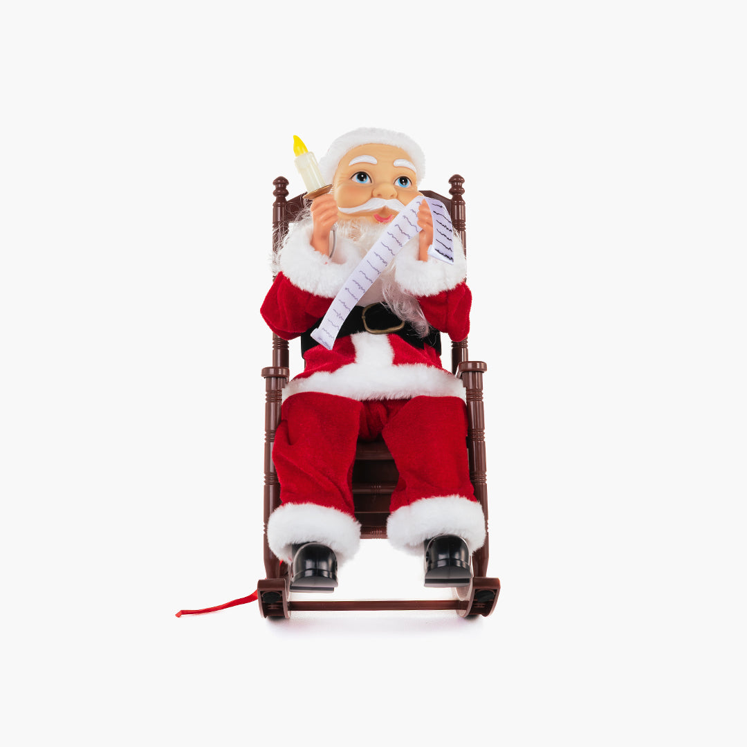 JC Swinging Santa Claus Decoration 34cm