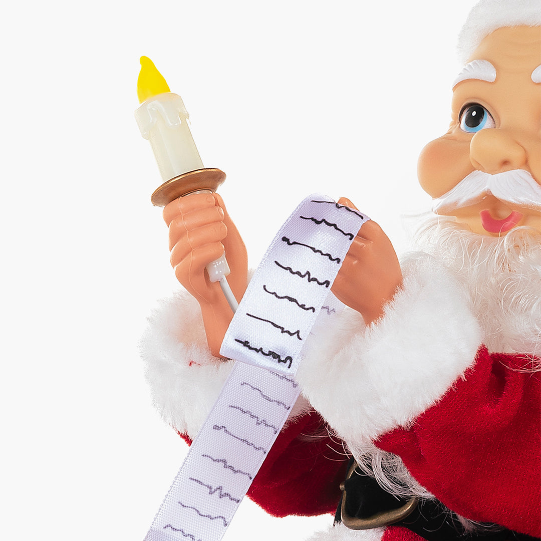 JC Swinging Santa Claus Decoration 34cm