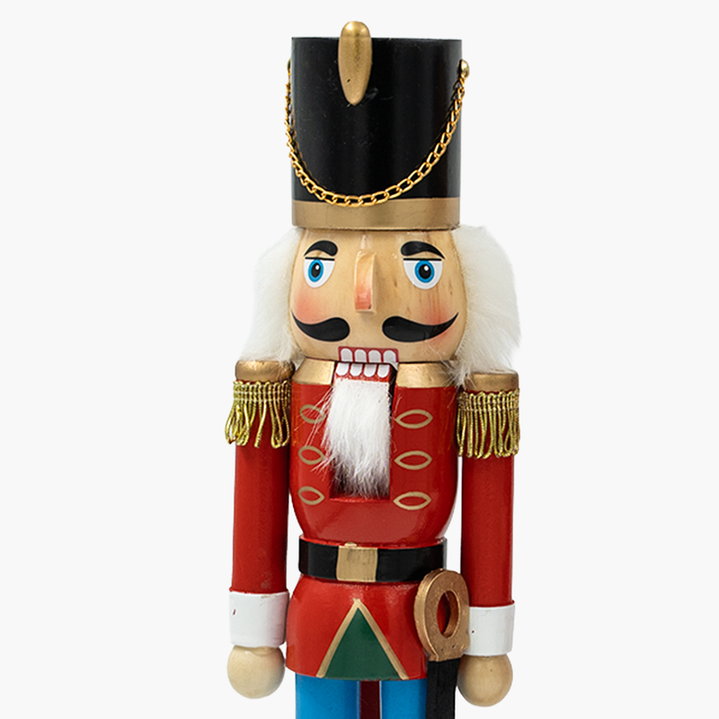 JC Beyaz Stantlı Nutcracker 38cm