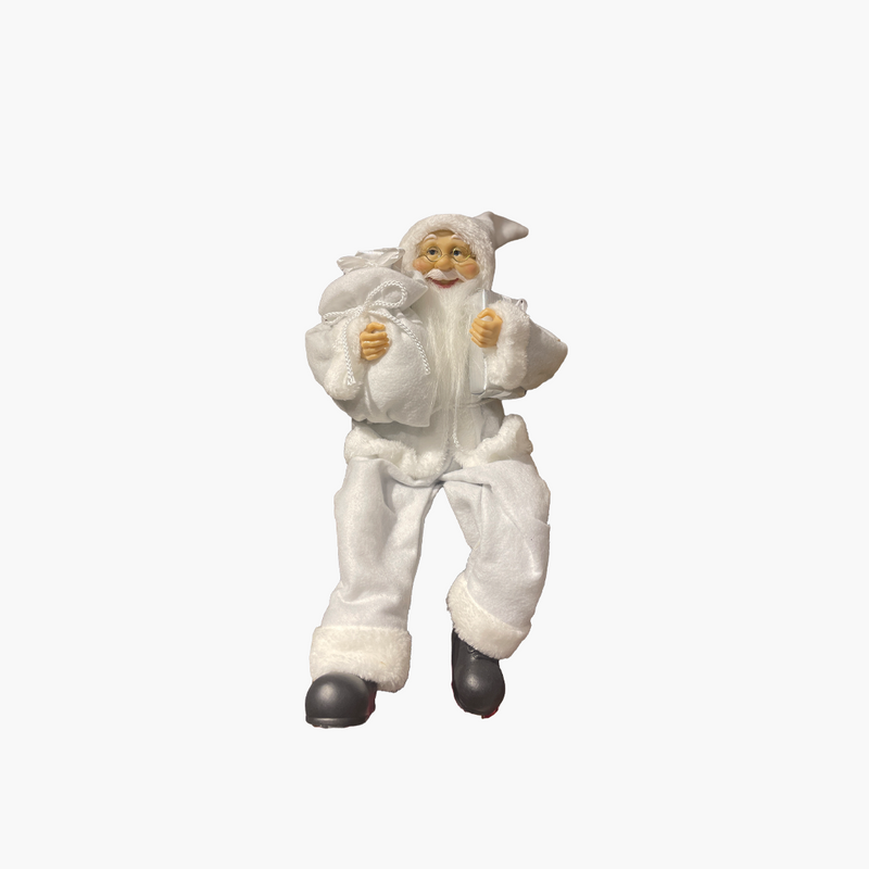 JC Beyaz Oturan Noel Baba 48cm