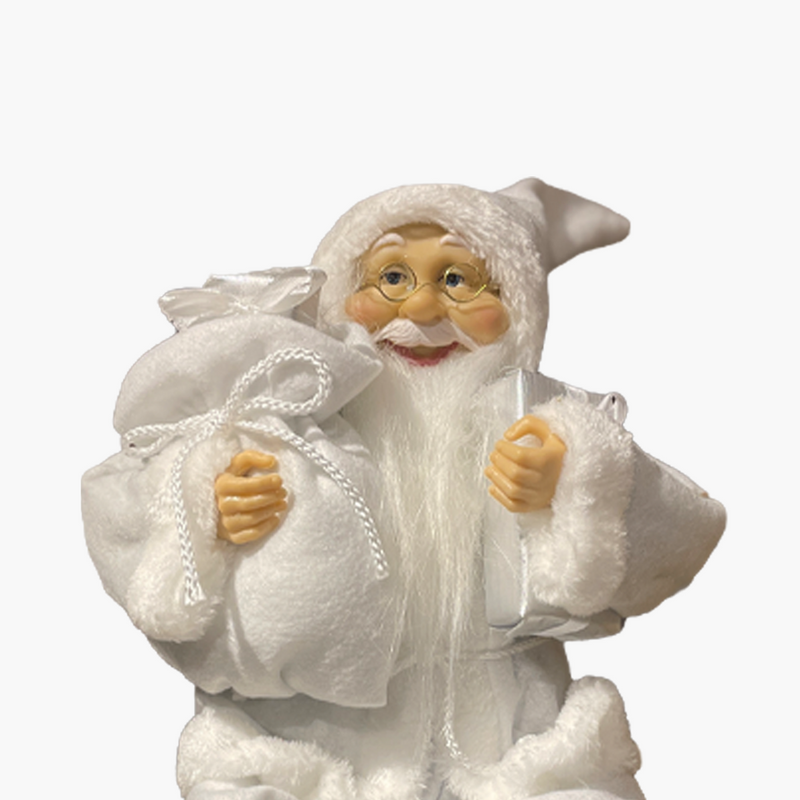 JC Beyaz Oturan Noel Baba 48cm