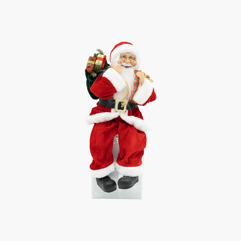 JC Kırmızı Oturan Noel Baba 48cm