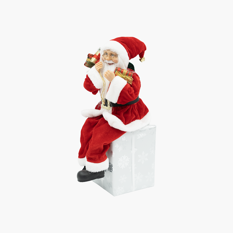 JC Kırmızı Oturan Noel Baba 48cm
